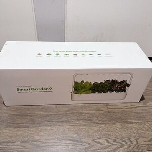 Click & Grow Smart Garden 9 Starter Kit with Grow Light 9 Plant pods, White